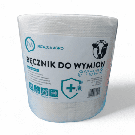 Ręcznik do wymion Cycuś Włókninowy , niepylący, 60 g/m2, 1700 g, 26 x 25 cm, 410 Listków