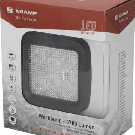Lampa robocza LED, kwadratowa, 42W  Kramp 3780 lm 10/30V