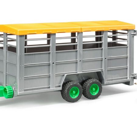 Duży transporter dla zwierząt + figurka krowy - Bruder 2227