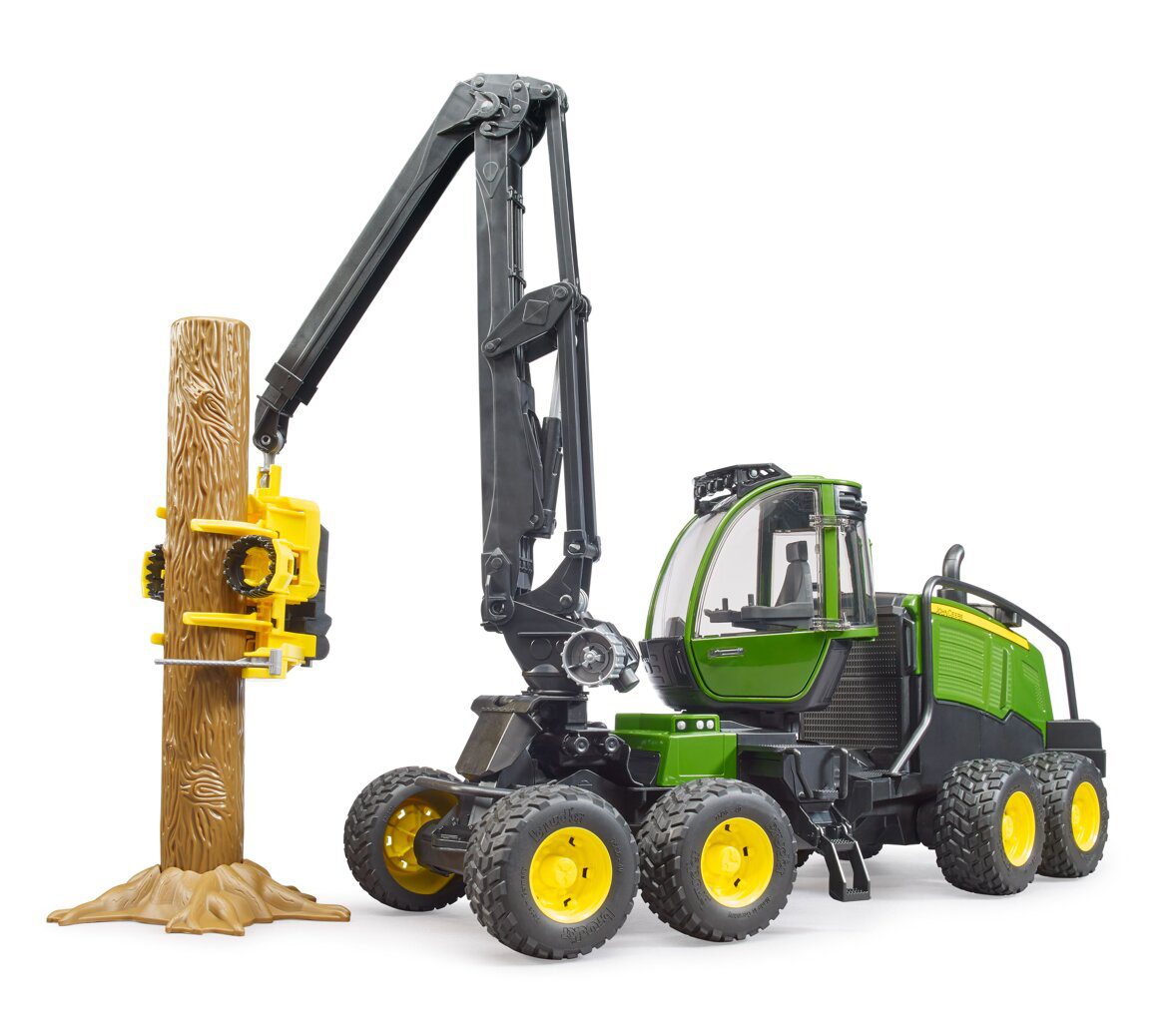 Harwester John Deere 1270G z kłodą - Bruder 2135