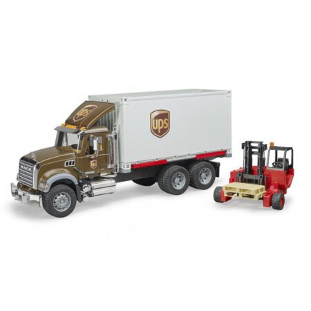Mack Granite UPS z wózkiem widłowym - Bruder 2828