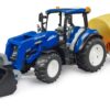New Holland T5.120 z ładowaczem czołowym, wywrotką i widłami - Bruder 2187