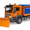 Rozrzutnik MAN TGS z przednim lemieszem - Bruder 3785