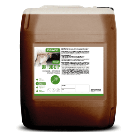 Draco DR IOD-DIP Spray płynny diping przeznaczony do robotów udojowych 20kg  Draco